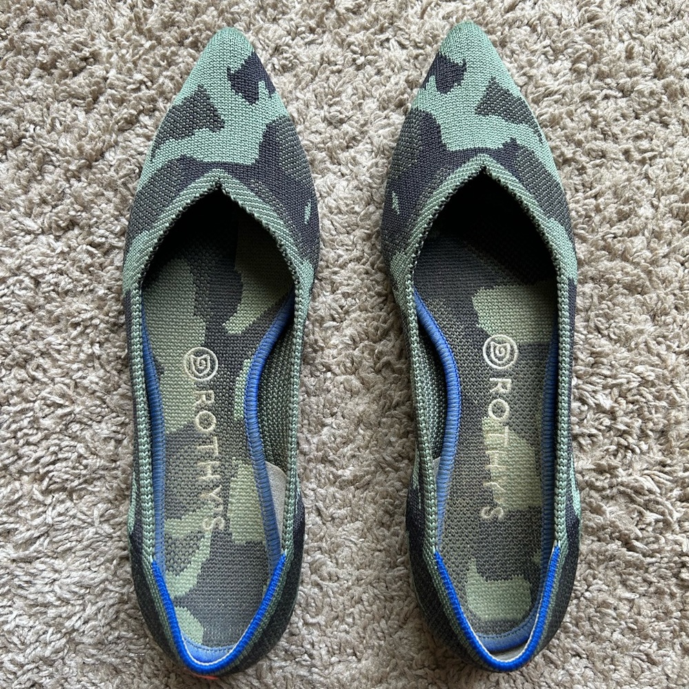 Rothy’s “The Point” flats, size 8.5